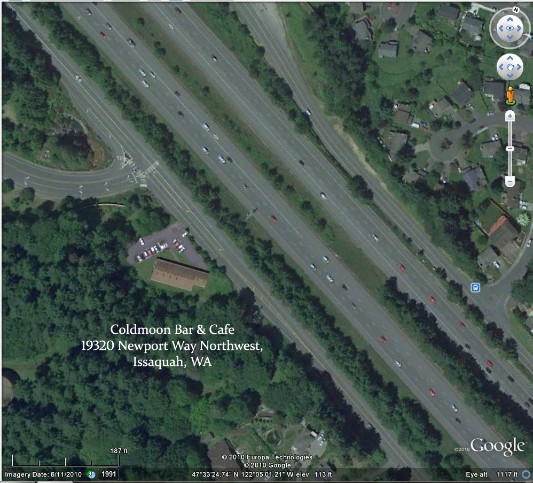 Darkwolf's Cafe & Tavern from above